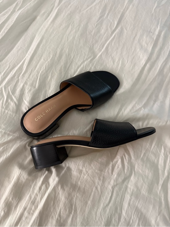 Cole Haan Shoes - COLE HAAN CALLI BLOCK HEEL LEATHER SANDAL